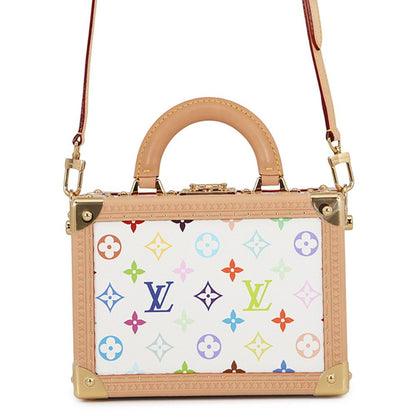 Louis Vuitton Handbag Monogram Multicolor LV Takashi Murakami Petite Valise