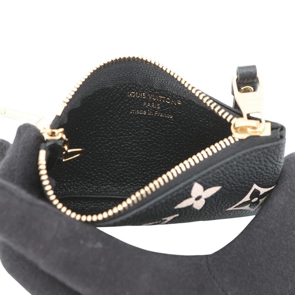 Louis Vuitton Coin Case Monogram Empreinte Pochette Cles Purse Black — view 4