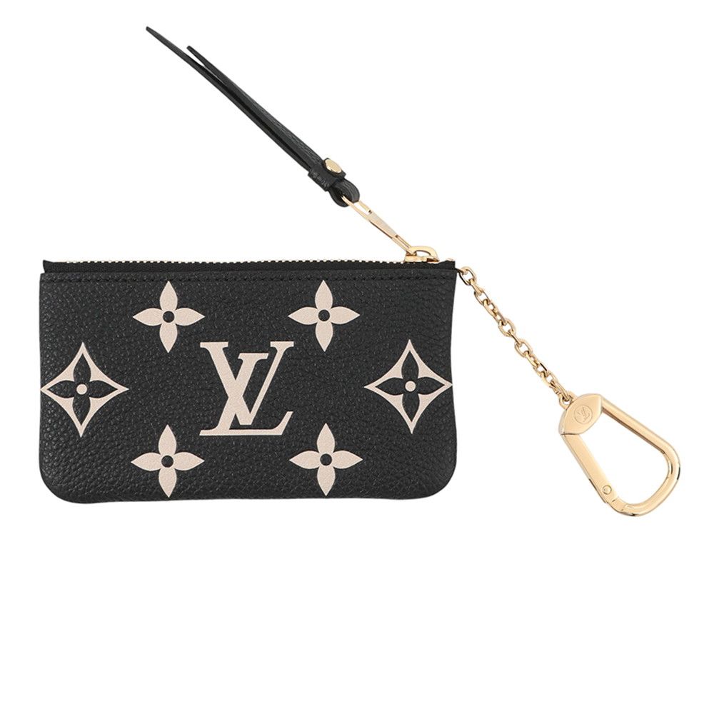 Louis Vuitton Coin Case Monogram Empreinte Pochette Cles Purse Black — view 3