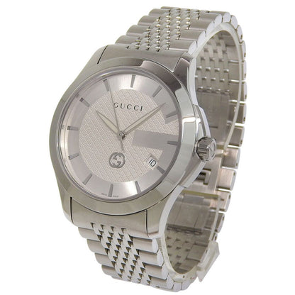 Gucci Timeless 126.4 Stainless Steel Kuo Analog Display Silver Dial Watch — view 2