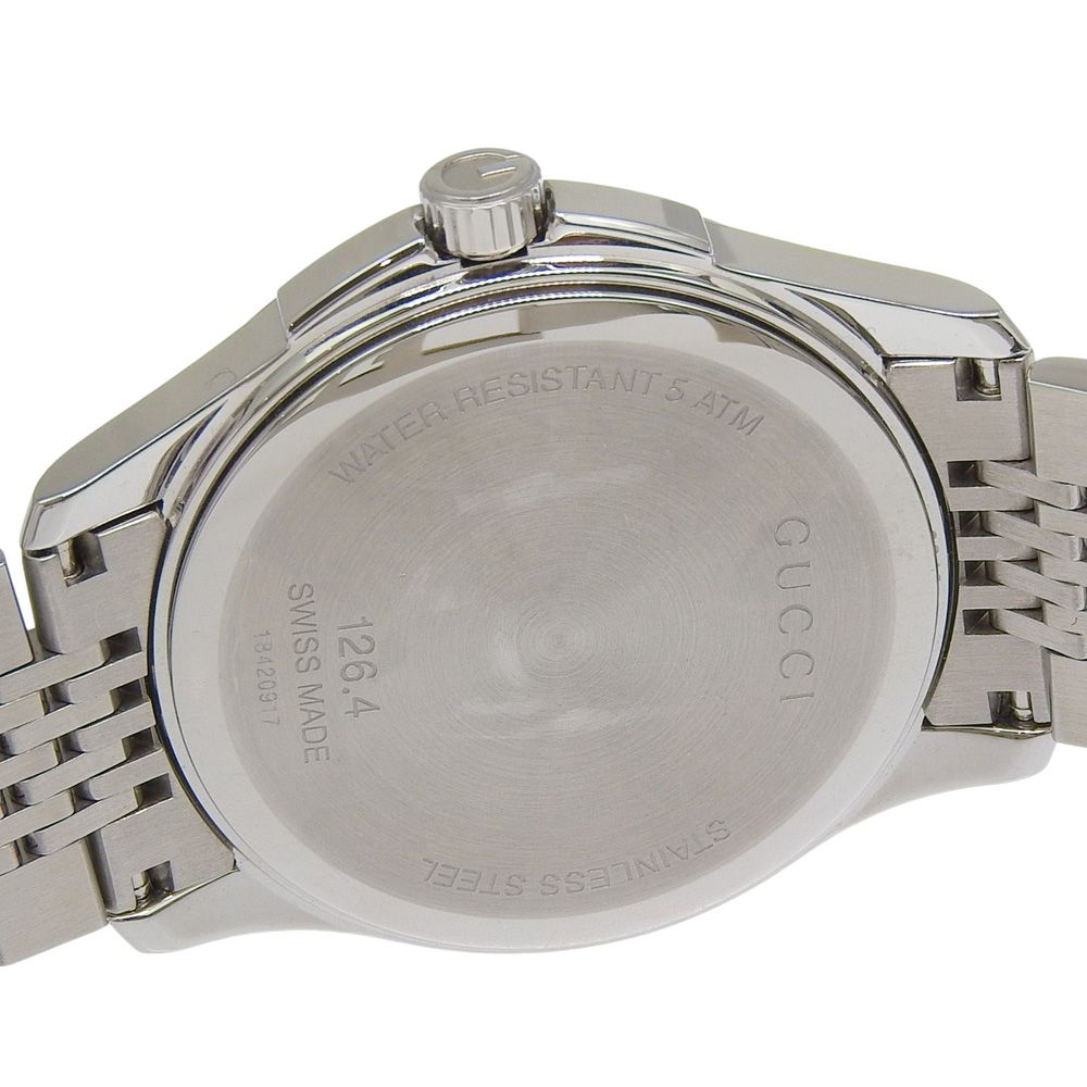 Gucci Timeless 126.4 Stainless Steel Kuo Analog Display Silver Dial Watch — view 6