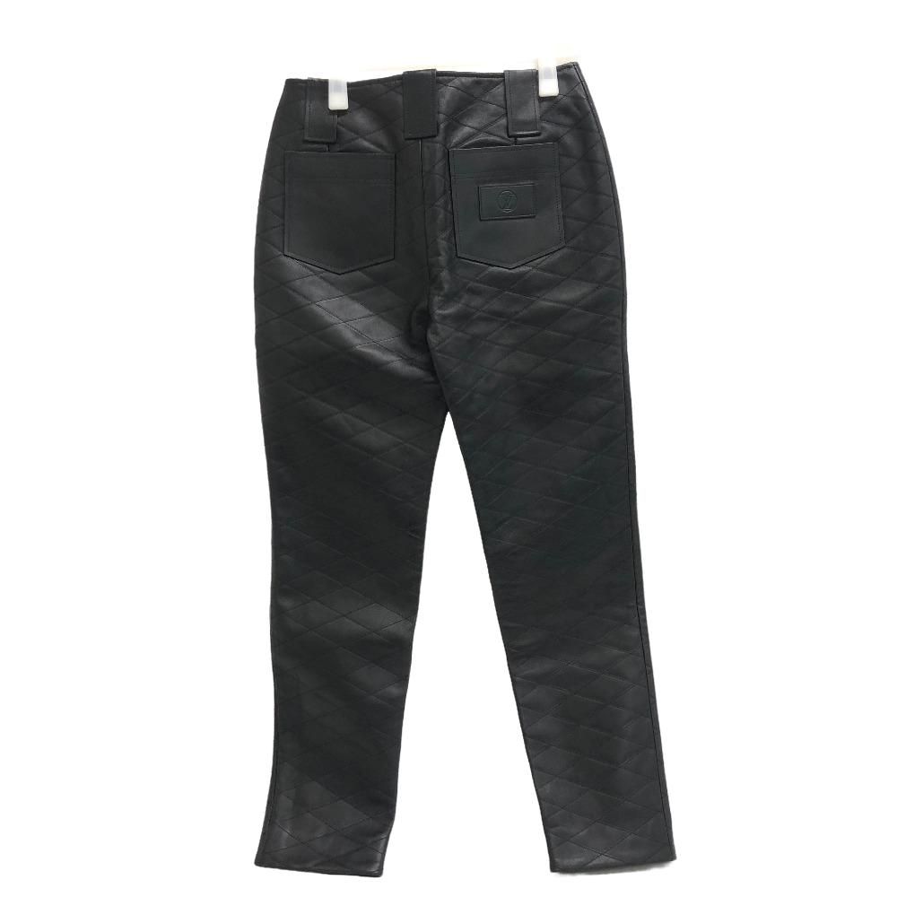 Louis Vuitton Marais 38 Leather Pants Black — view 2