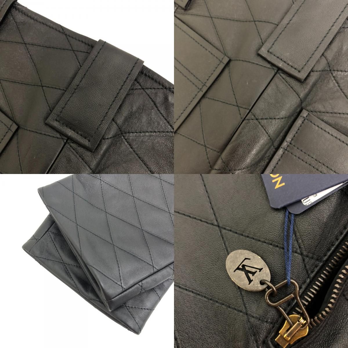 Louis Vuitton Marais 38 Leather Pants Black — view 8