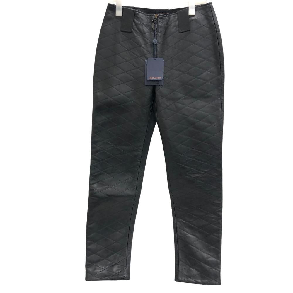 Louis Vuitton Marais 38 Leather Pants Black