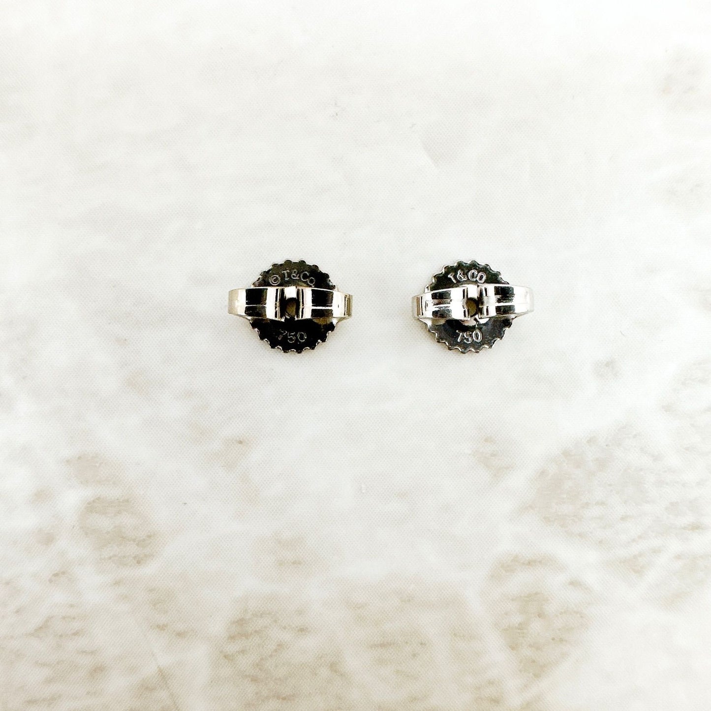 Tiffany & Co Atlas Open White Gold Earrings — view 6