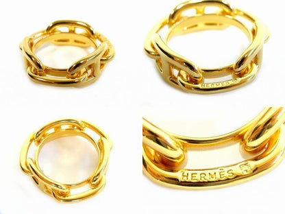 Hermes Scarf Ring Chaine D'ancre Legate Gold — view 2