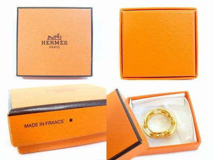 Hermes Scarf Ring Chaine D'ancre Legate Gold — view 3