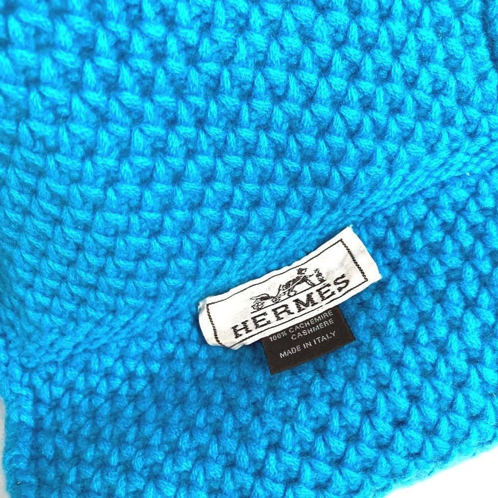 Hermes Scarf Snood Cashmere Blue — view 7