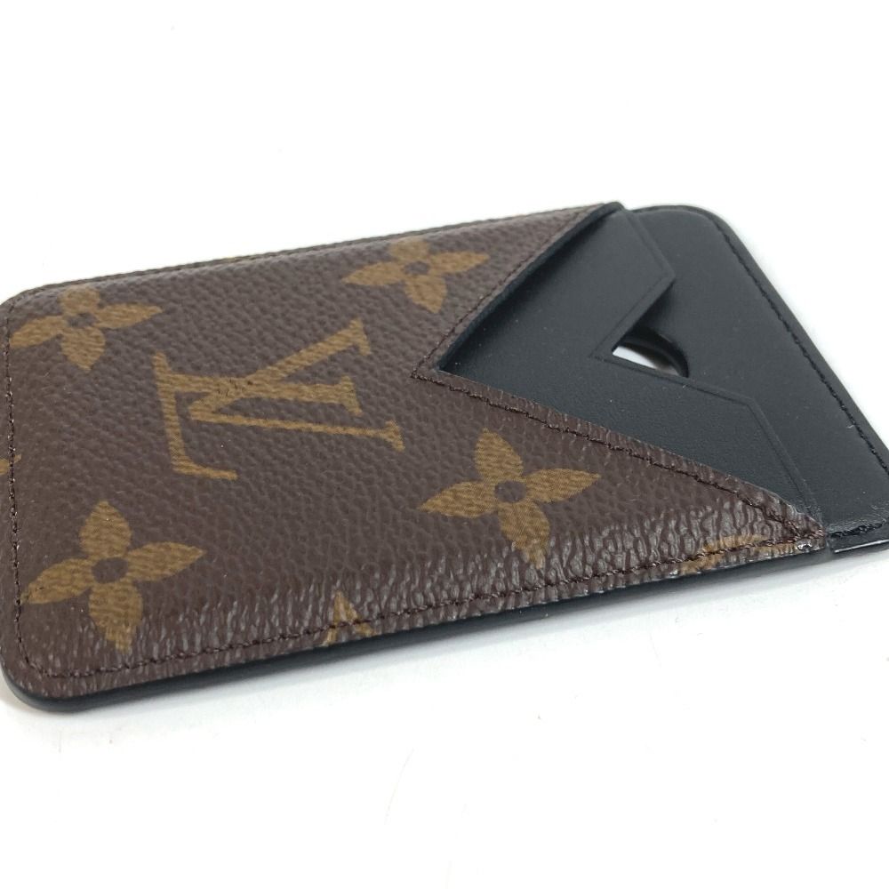 Louis Vuitton Card Case Holder Magnet Monogram Canvas Brown — view 4