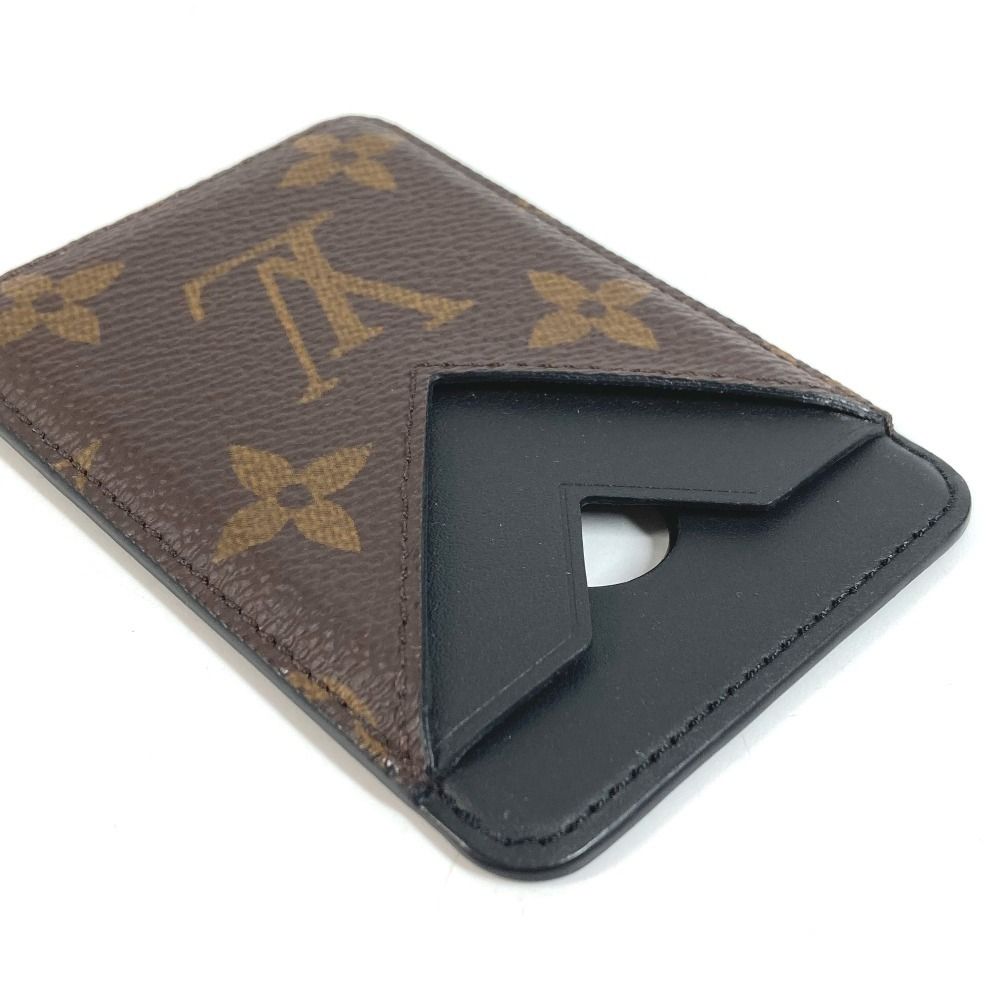 Louis Vuitton Card Case Holder Magnet Monogram Canvas Brown — view 5