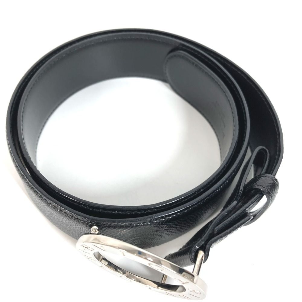 Bvlgari Belt Logo Buckle Leather Black — view 4