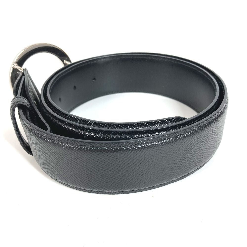 Bvlgari Belt Logo Buckle Leather Black — view 5