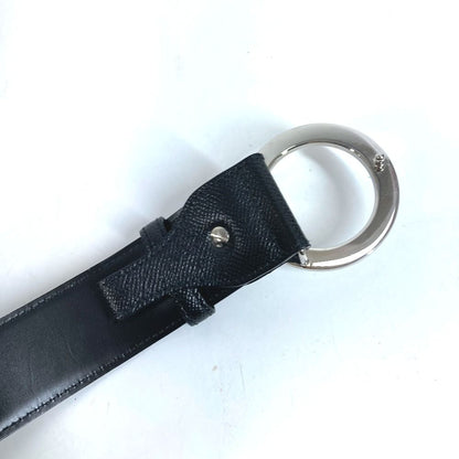 Bvlgari Belt Logo Buckle Leather Black — view 7