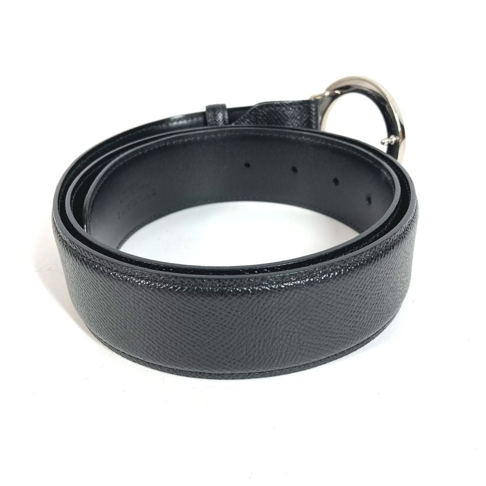 Bvlgari Belt Logo Buckle Leather Black — view 6