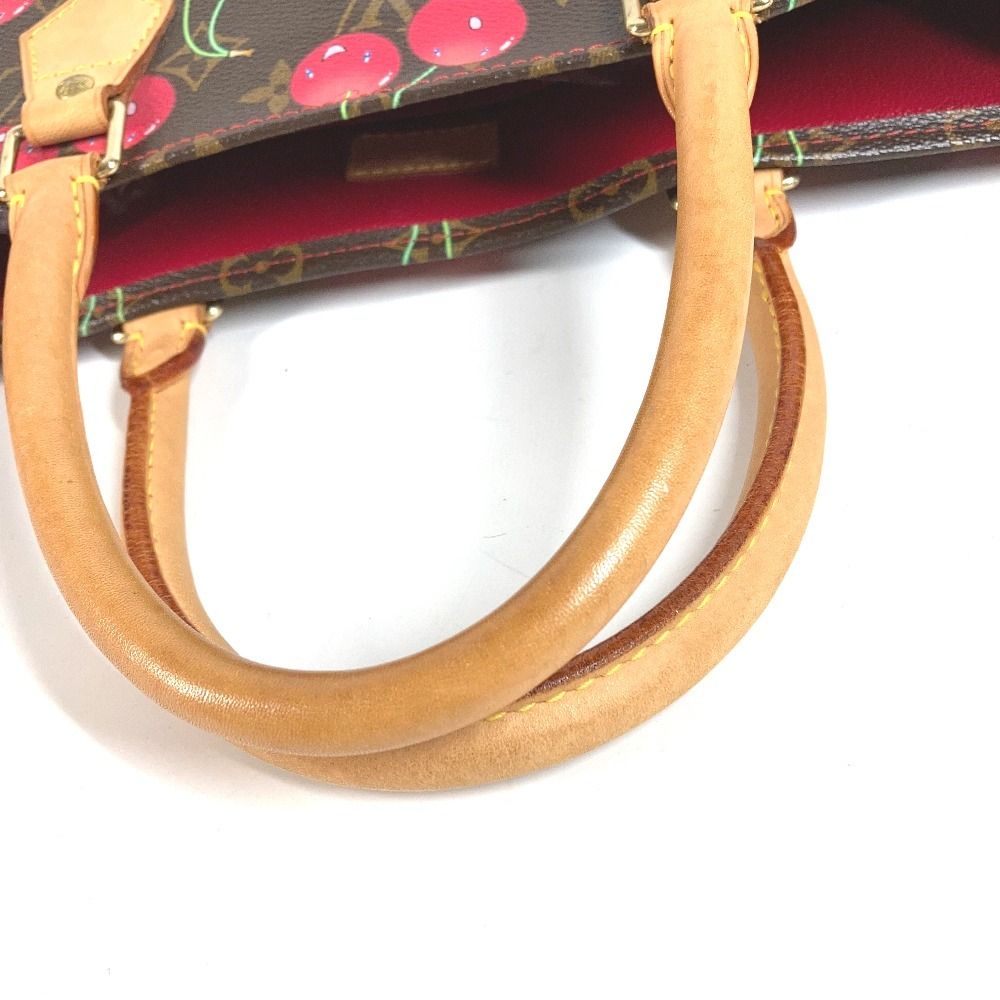 Louis Vuitton Shoulder Bag Sac Plat Monogram Cherry Canvas Brown — view 3