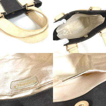 Chanel Tote CC Logo Cotton Black — view 9