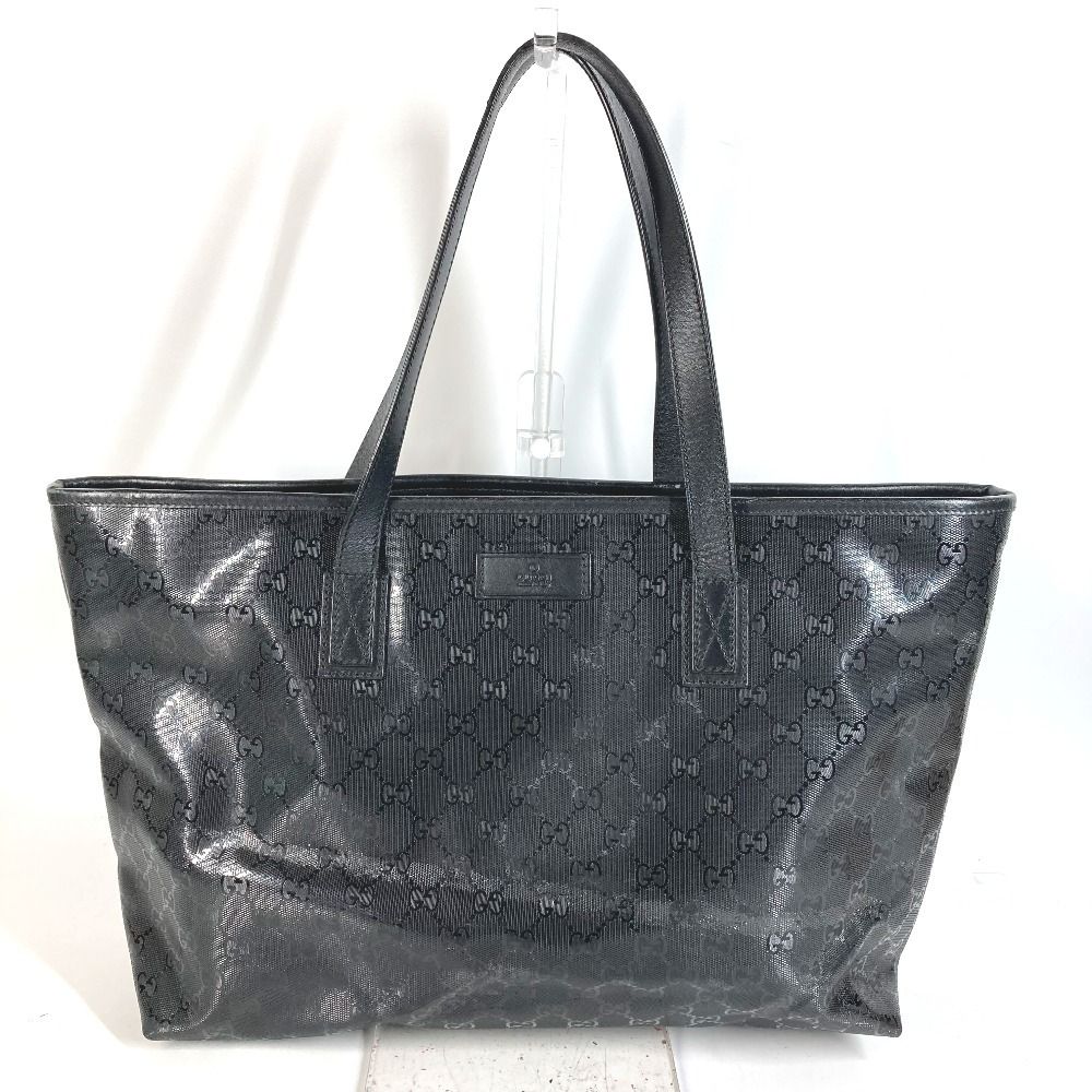 Gucci Shoulder Bag GG Logo Imprime Supreme Black