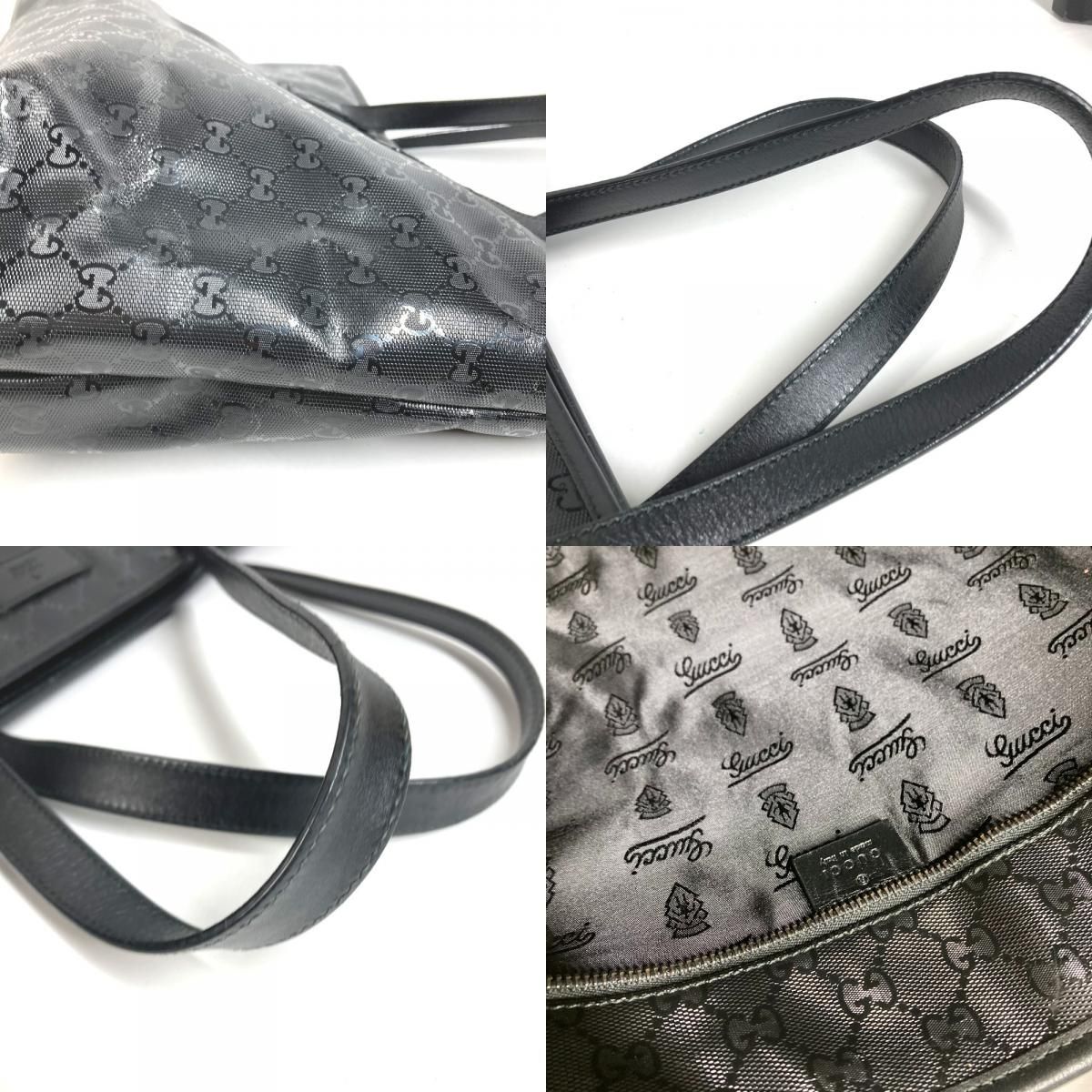 Gucci Shoulder Bag GG Logo Imprime Supreme Black — view 8
