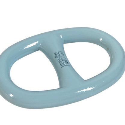 Hermes Scarf Ring Chaine D'ancre Logo Metal Light Blue — view 2