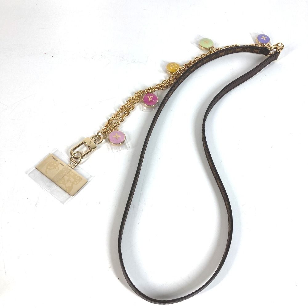 Louis Vuitton Strap Phone LV Confetti Monogram Canvas Brown — view 5