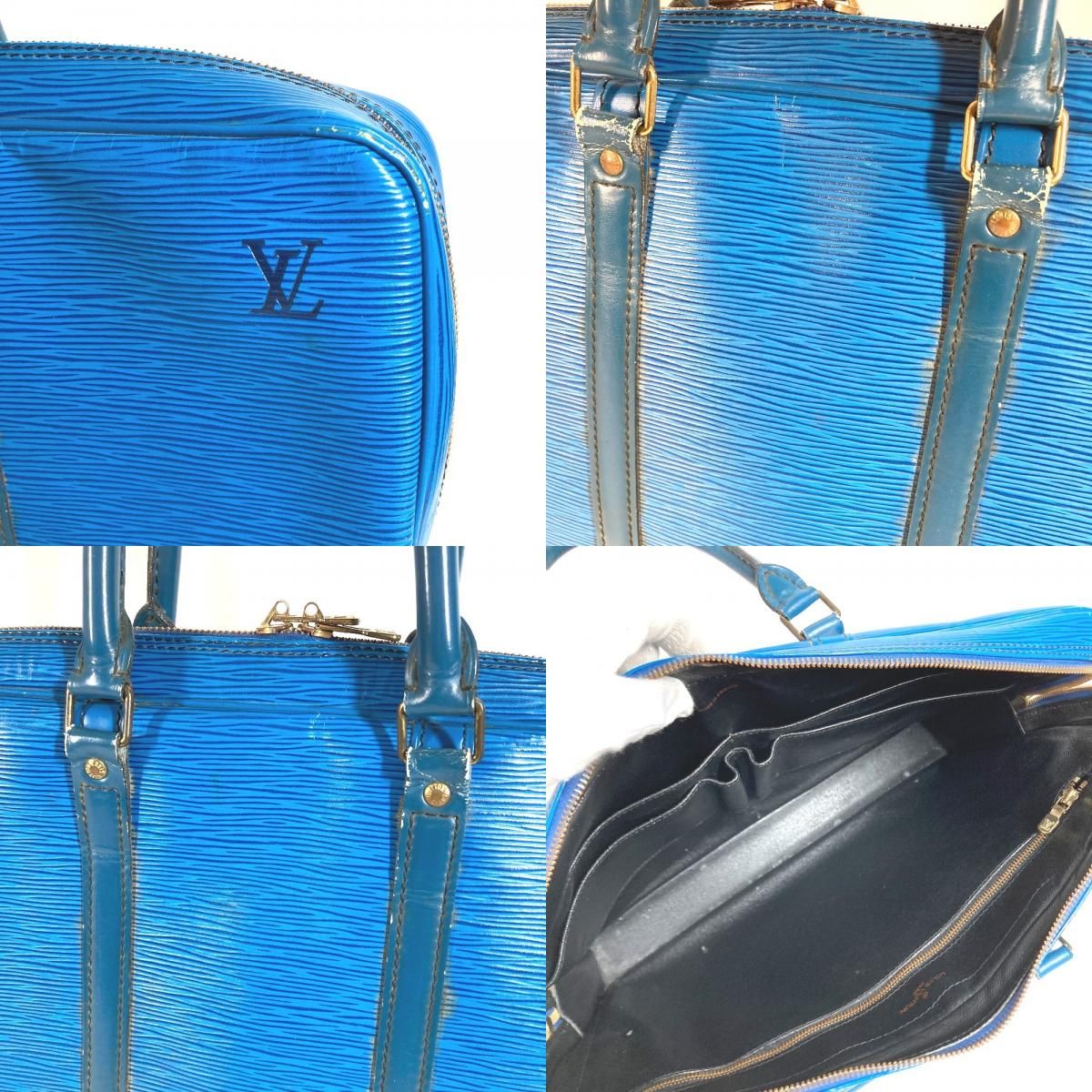 Louis Vuitton Business Bag Porto Documan Voyage Pdv Epi Leather Toledo Blue — view 8