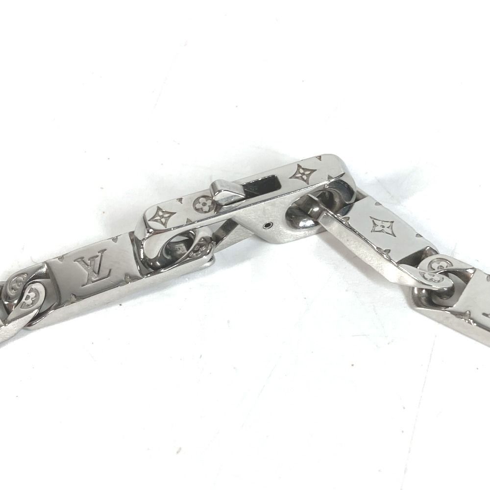 Louis Vuitton Necklace Monogram Tide Up Metal Silver — view 8