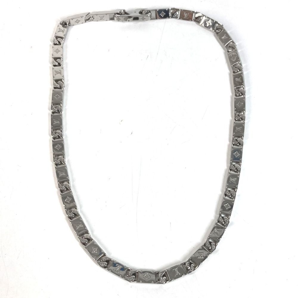 Louis Vuitton Necklace Monogram Tide Up Metal Silver — view 5