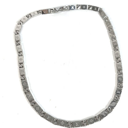 Louis Vuitton Necklace Monogram Tide Up Metal Silver — view 4