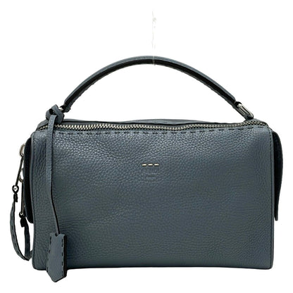 Fendi Handbag Auralee for Ron Herman Blue Gray Leather