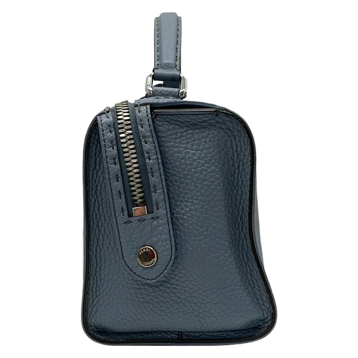 Fendi Handbag Auralee for Ron Herman Blue Gray Leather — view 2