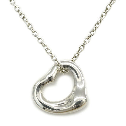 Tiffany & Co Open Heart Pendant Elsa Peretti Silver
