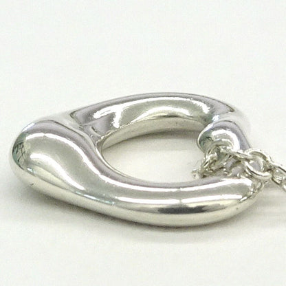 Tiffany & Co Open Heart Pendant Elsa Peretti Silver — view 4
