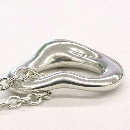 Tiffany & Co Open Heart Pendant Elsa Peretti Silver — view 7