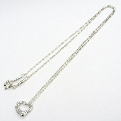 Tiffany & Co Open Heart Pendant Elsa Peretti Silver — view 9