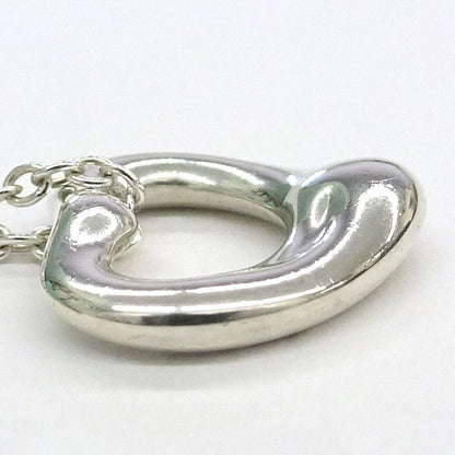 Tiffany & Co Open Heart Pendant Elsa Peretti Silver — view 6