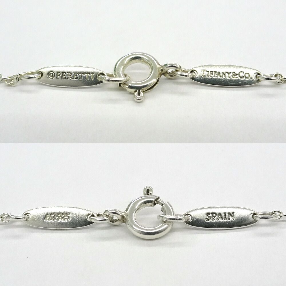 Tiffany & Co Open Heart Pendant Elsa Peretti Silver — view 8