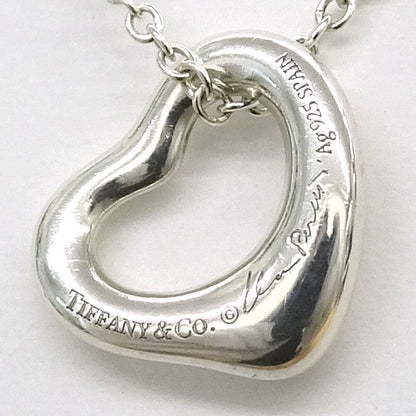 Tiffany & Co Open Heart Pendant Elsa Peretti Silver — view 3