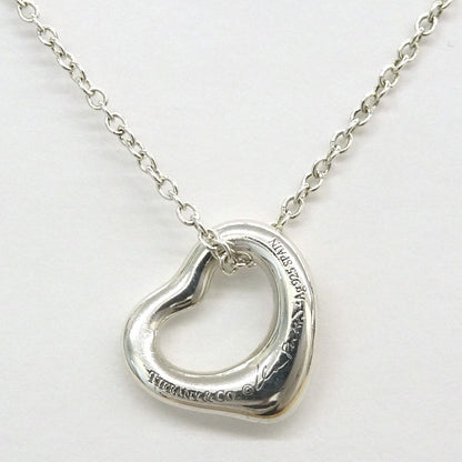 Tiffany & Co Open Heart Pendant Elsa Peretti Silver — view 2