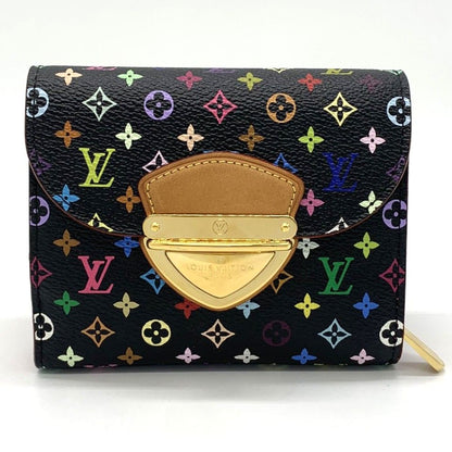 Louis Vuitton Portefeuille Joy Trifold Wallet Monogram Multicolor Black