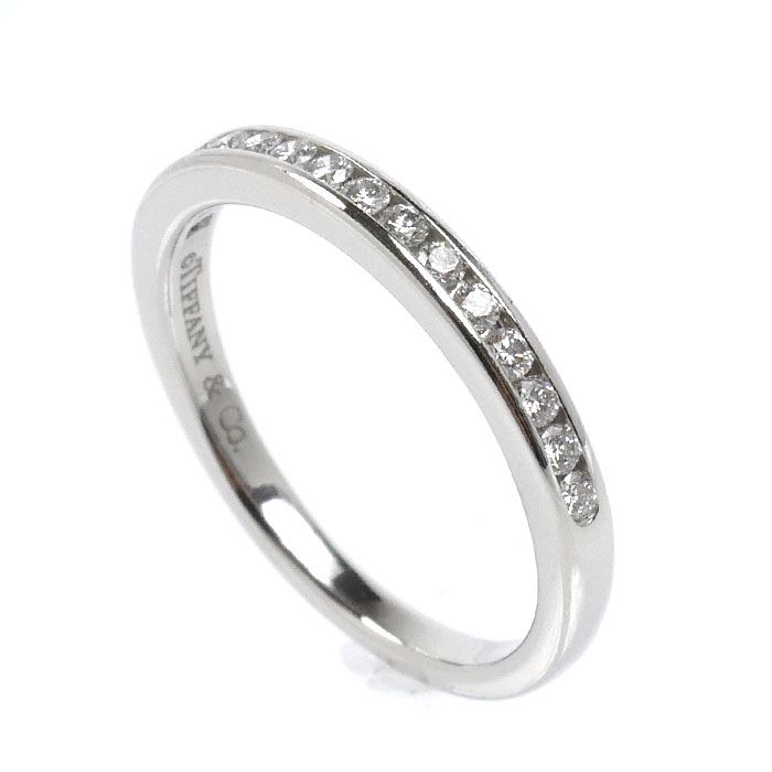 Tiffany & Co Platinum Channel Setting Ring Diamond — view 2