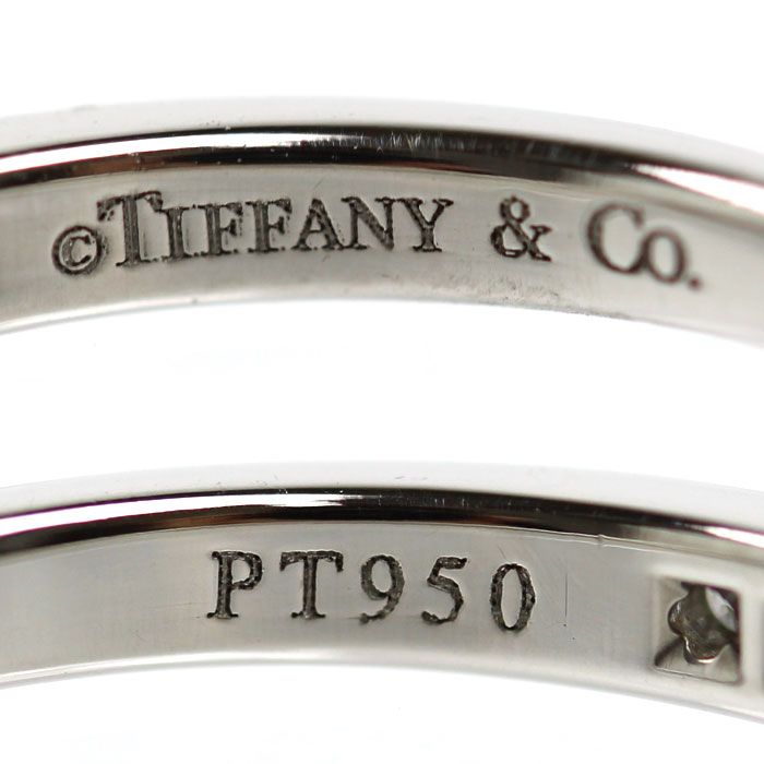 Tiffany & Co Platinum Channel Setting Ring Diamond — view 5