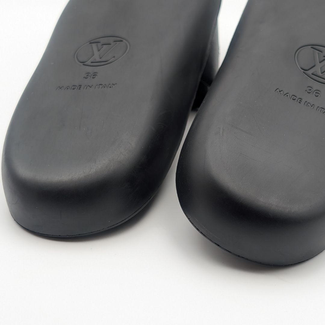 Louis Vuitton Sambas Line Lava Logo Black Sandals — view 7