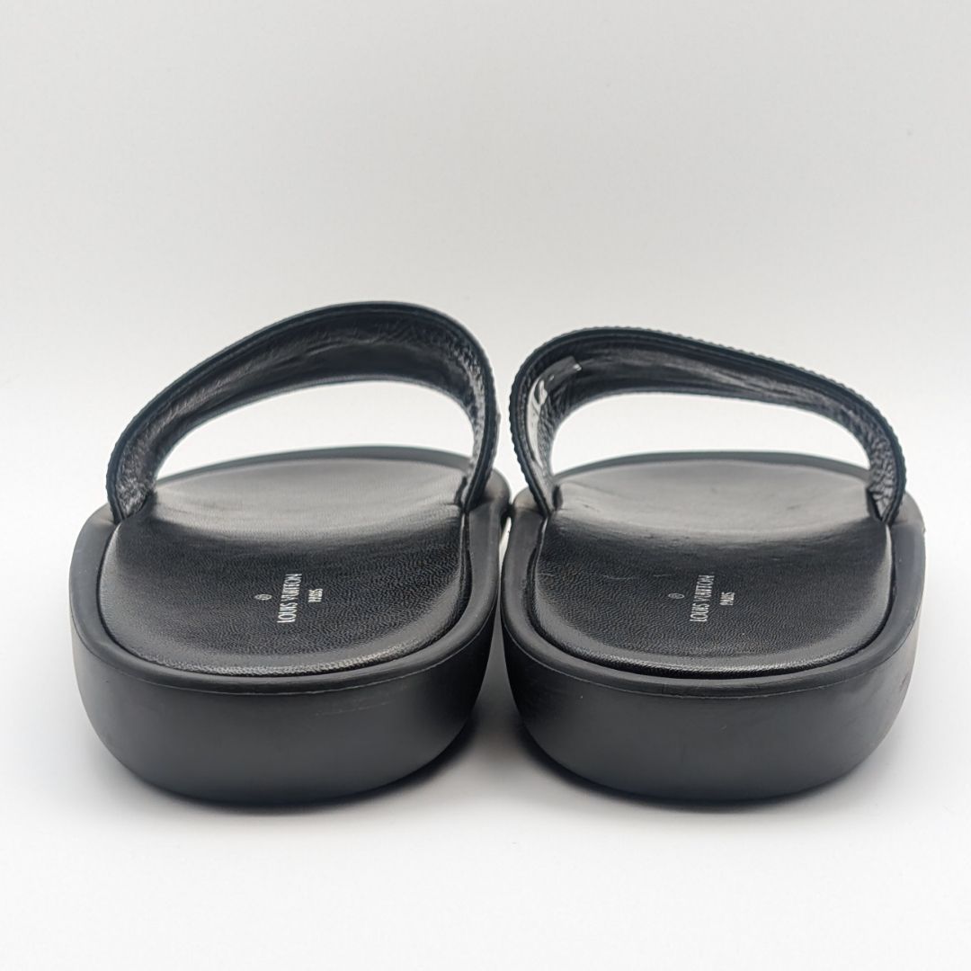 Louis Vuitton Sambas Line Lava Logo Black Sandals — view 4