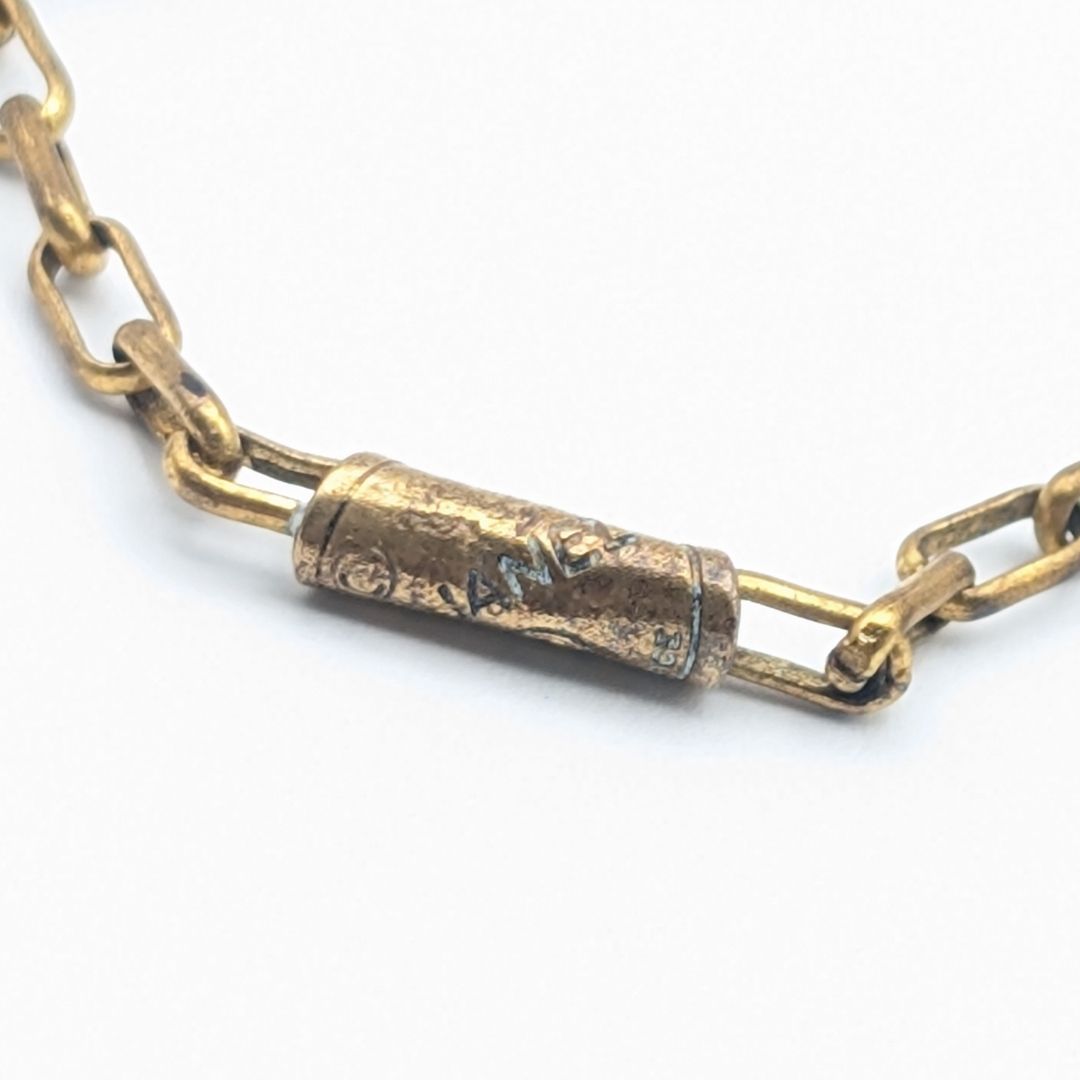 Chanel CC Logo Gold Necklace First Era Vintage — view 5