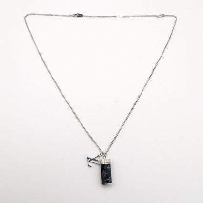 Louis Vuitton Monogram Eclipse Collier Charm Necklace — view 9