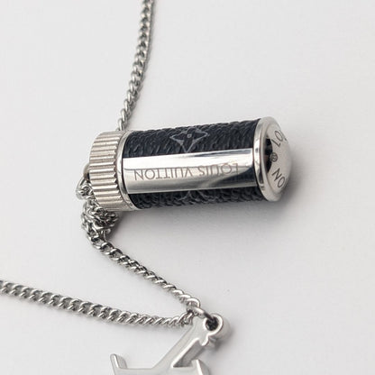 Louis Vuitton Monogram Eclipse Collier Charm Necklace — view 3