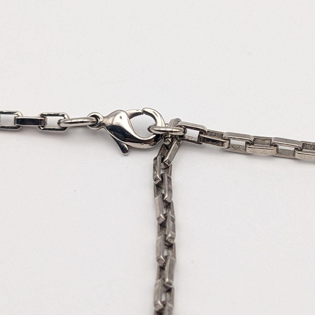 Louis Vuitton Collier Damier Color Silver Necklace — view 5