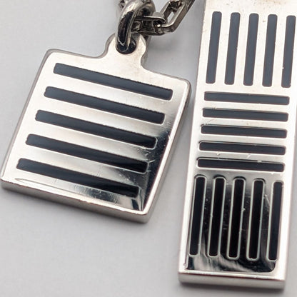 Louis Vuitton Collier Damier Color Silver Necklace — view 4