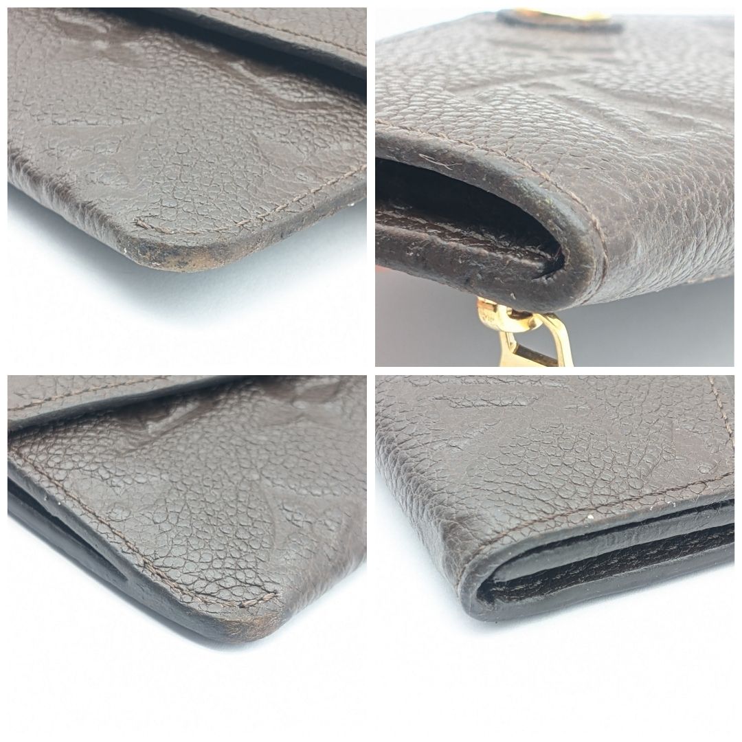 Louis Vuitton Pochette Cles Monogram Empreinte Tail Brown Leather Coin Case — view 4