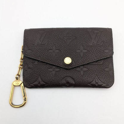 Louis Vuitton Pochette Cles Monogram Empreinte Tail Brown Leather Coin Case — view 2